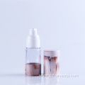 Popular Cosmetic Plastic Round Airless Pump Lotion Bottle